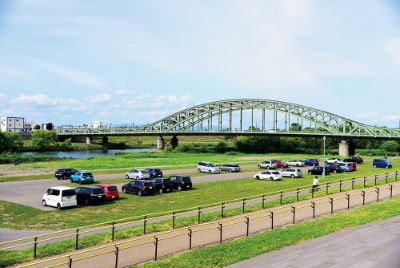 石狩川と旭橋