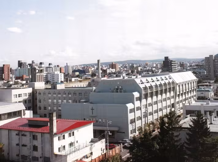 1990年代の南4条短大校舎